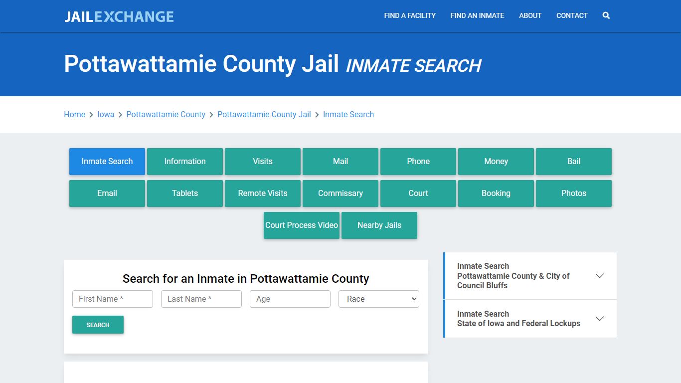 Pottawattamie County Jail, IA Inmate Search: Roster & Mugshots